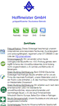 Mobile Screenshot of hoffmeister-gmbh.info