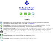 Tablet Screenshot of hoffmeister-gmbh.info